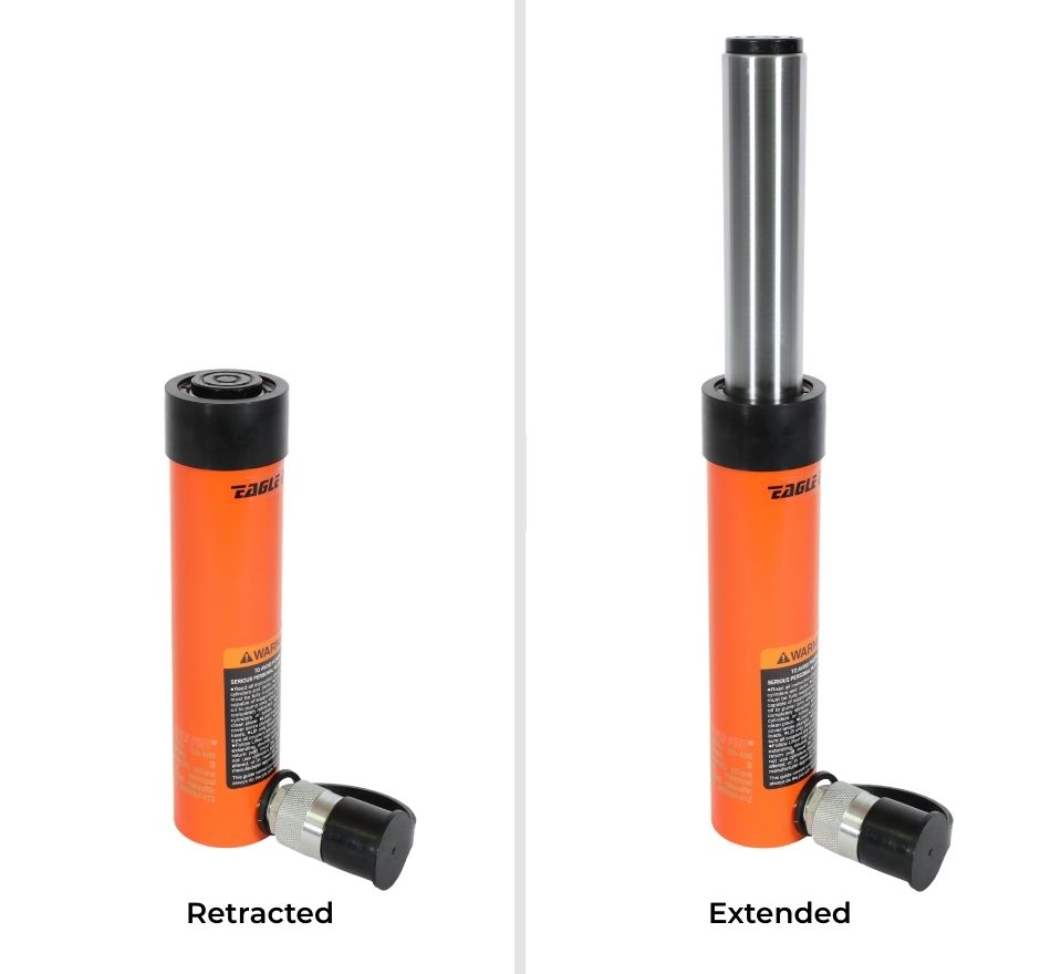 10T Single Acting Ram - 156mm Stroke