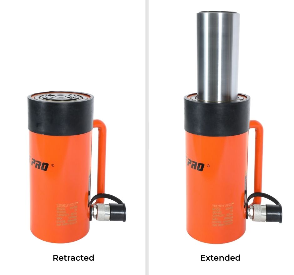 50T Single Acting Ram - 159mm Stroke